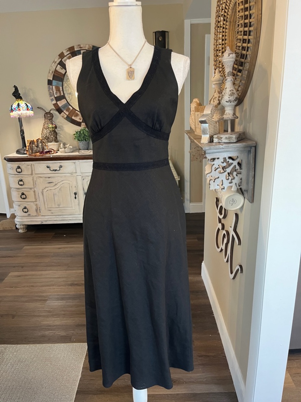 Banana Republic Black Midi Dress